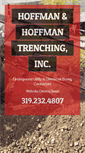 Mobile Screenshot of hoffmantrenching.com